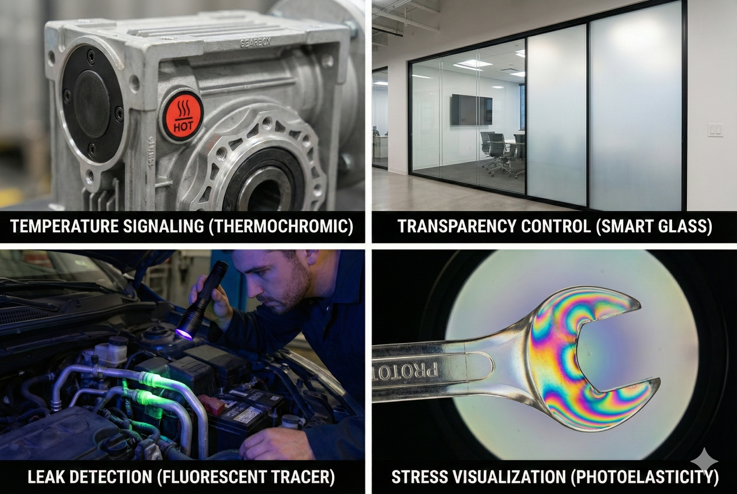 Temperature-sensitive tape illustrating process completion